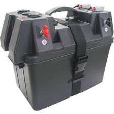 Portable Power Battery Box Deep Cycle AGM Universal Large with USB Cig Socket