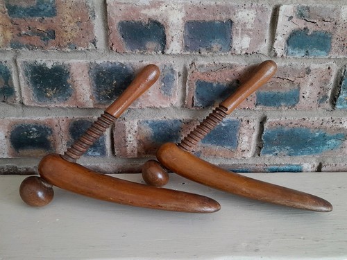 Vintage wooden shoe trees - wooden, mens