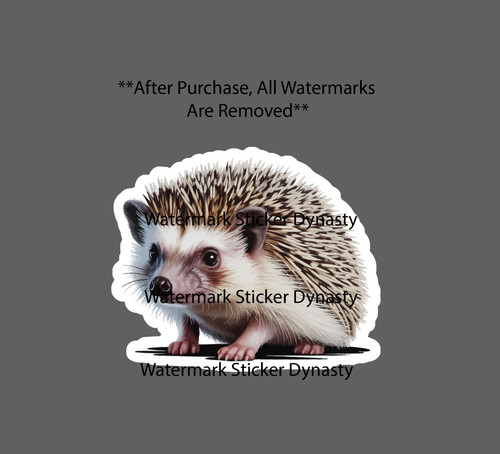 Hedgehog sticker waterproof - hedgehog,