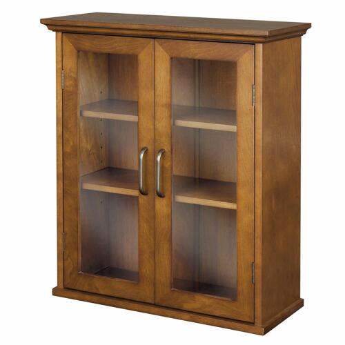 Oak wooden wall cabinet - oak,