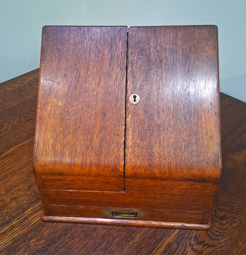 Victorian antique oak - victorian, writing