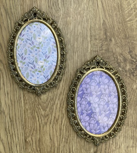 Vintage metal gilt - metal,