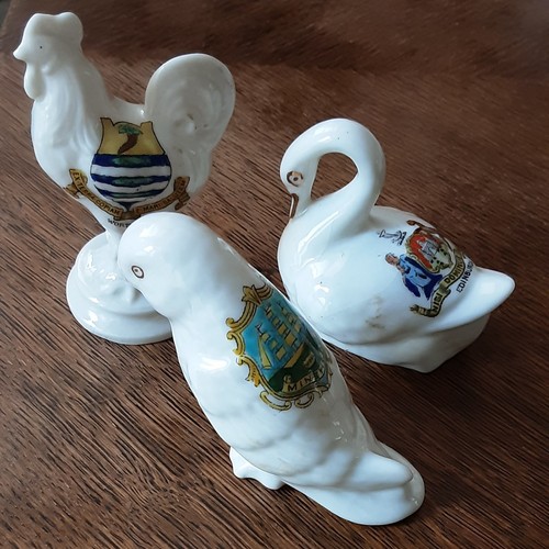 Crested china cockerel swan - china,