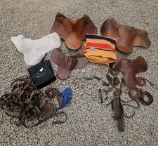 Equestrian Horse Riding Joblot inc Saddles Bits & Bridles 
