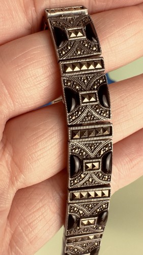 Vintage sterling marcasite - , &