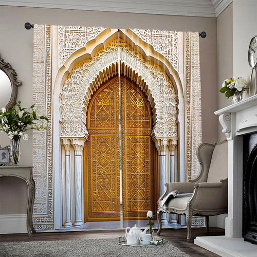 2pcs spring summer curtains - 2pcs,,