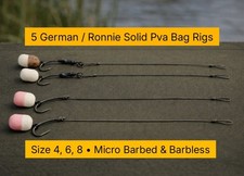 5x Solid PVA Bag Rigs |