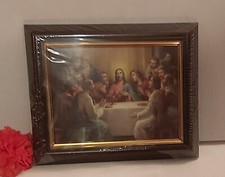 Last Supper Framed Picture 8x10 Inches New