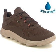 Ecco MX GTX Mens Brown Waterproof Gore-Tex Walking Shoes Trainers Size 7.5-12.5