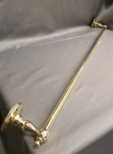 Brass towel rail bare - towel, rail,