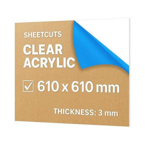 3mm 610mm clear - 3mm,