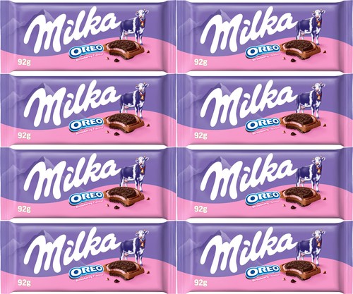 Milka oreo strawberry flavor - 8,