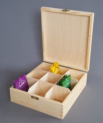 Wooden box tea bag - box, 9