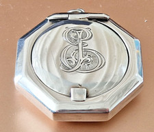 ANTIQUE 8 SIDED SILVER MIRROR