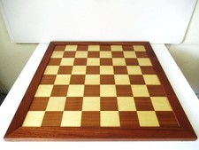 VINTAGE JAQUES LONDON  CLUB SIZE  CHESS BOARD 22.75" SQUARES OF 2.5" NO PIECES