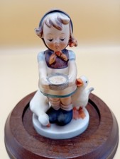 Vintage Goebel Hummel 'Feeding Time', porcelain figurine, gift idea, German porc
