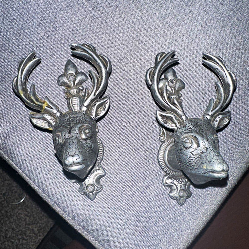Set silver metal stag - set,