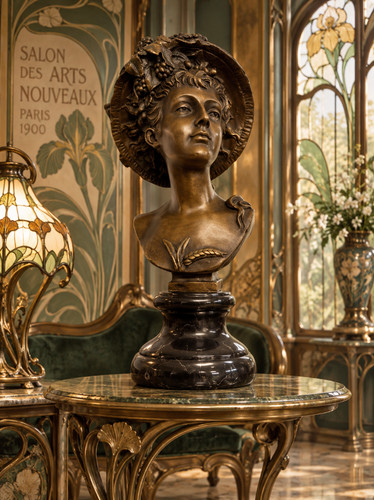 Art nouveau style - art, bronze