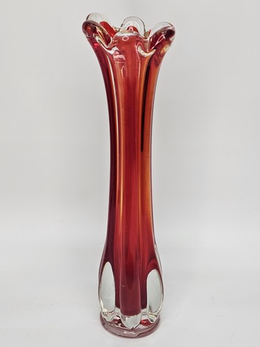 Art glass murano vase stretch - art,