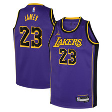 Los Angeles Lakers Jersey Kid's Jordan Statement Top - James - New
