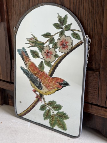 Vintage hand painted - hand, mirror