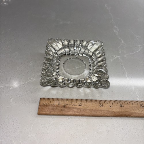 Vintage square clear glass - vintage,