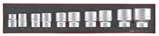 Teng Tools 3/4 Drive 22mm - 50mm Socket Set In Storage Tray + Foam