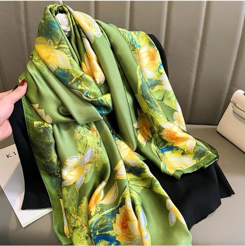 Large imitation silk scarf 180 - imitation, scarf(180