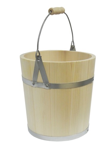 Premium wooden bucket - wooden,