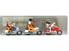 PREISER Journalistes cameraman et photographes à moto - HO 1/87 - PREISER 25102