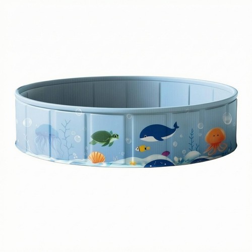 Round foldable swimming pool - swimming,