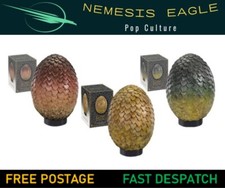 GAME OF THRONES DRAGON EGG PROP REPLICA DROGON VISERION RHEAGAL NOBLE COLLECTION