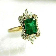 Emerald Cut Green Emerald
