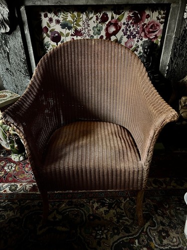 Early lloyd loom chair - loom,