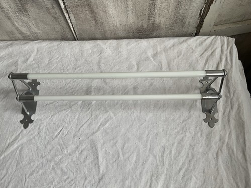 Vintage towel rack - towel, milk