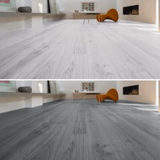 Vinyl Floor Planks Tiles Self Adhesive Grey Wood Effect Flooring Kichen Bathroom