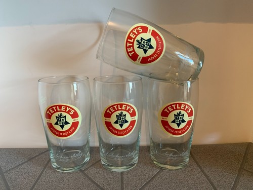 Tetley bitter pint glass - bitter,