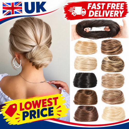 Synthetic hair bun chignon - bun,