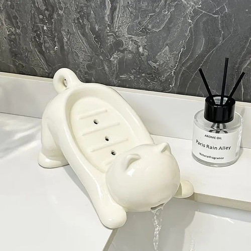 Soap dish cat design - soap,