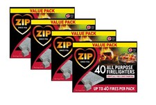 160 Zip Fire lighters All purpose Fire Starter Cubes Value Pack Open Fire Pit BB
