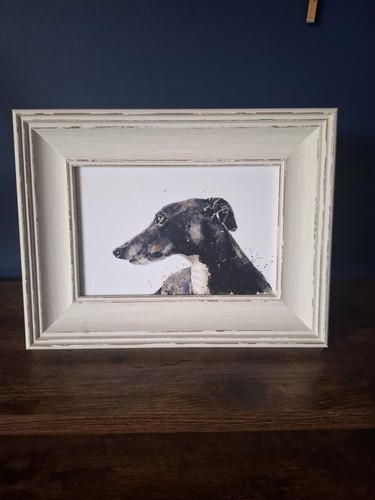 Greyhound whippet print - whippet,