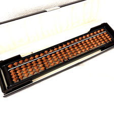 Japanese Abacus Soroban 22 Rods Ishido Method with Case Used 1 Year Japan F/S