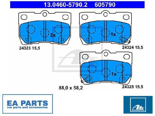 Brake pad set disc - set,, for