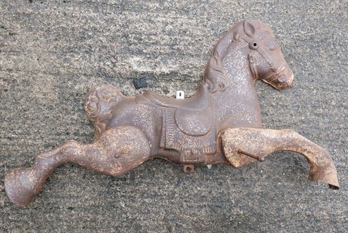 Antique mobo metal fairground - mobo,