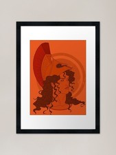 Greek Pottery Athena Framed