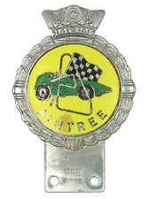 Vintage 1950's British Grand Prix Aintree Circuit Car Badge Emblem by J R Gaunt