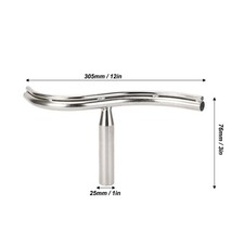 S Curved Lathe Tool Rest 1 In Post Alloy Steel Woodworking Bowl Turning Tool