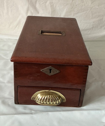 Vintage mahogany shop till - mahogany,