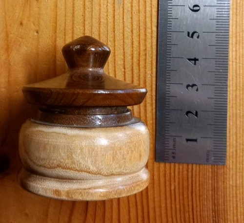 Hand turned wood beeswax - hand-turned,