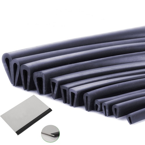 Black rubber channel - rubber,